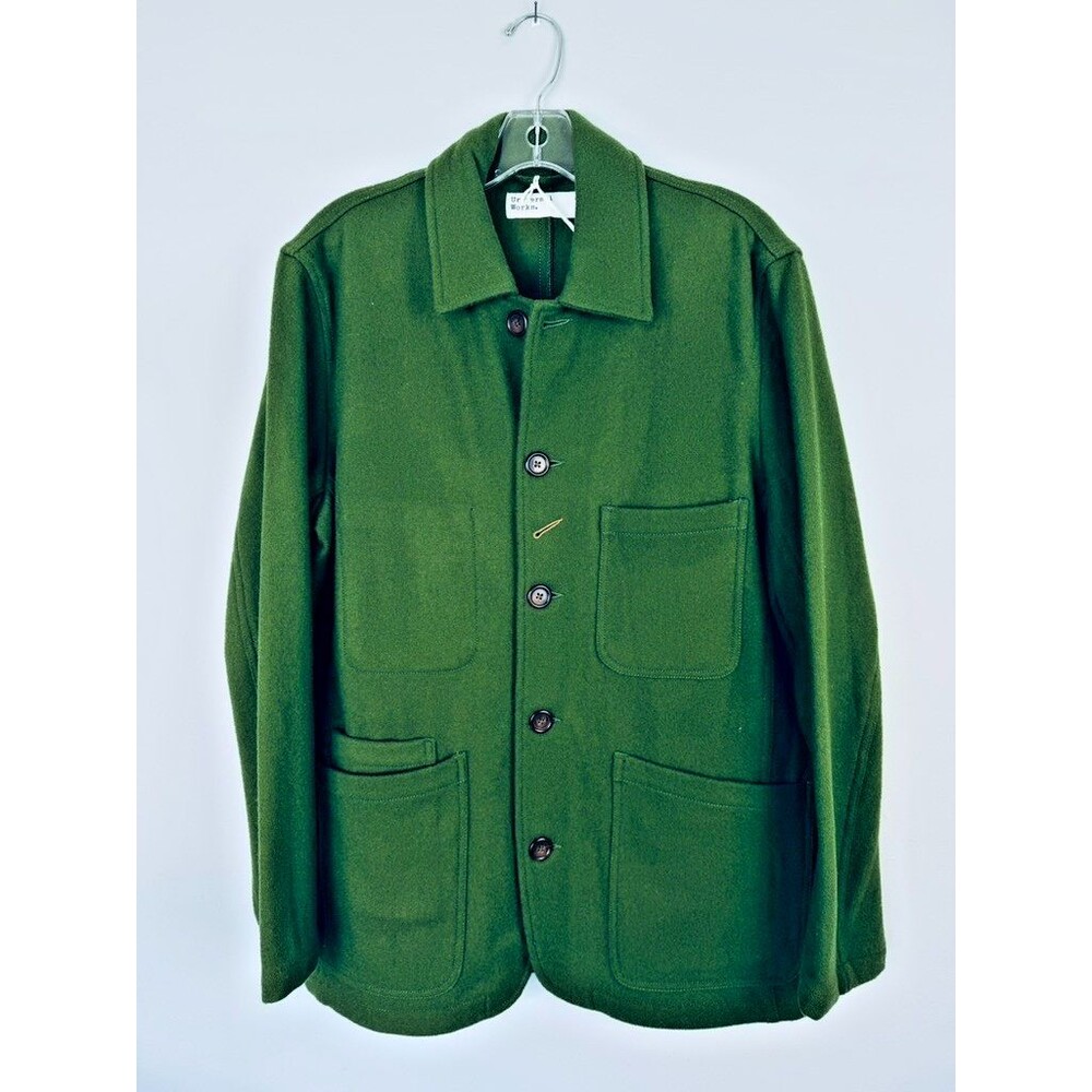 NWT Universal Works Stag M Green Wool Bakers Mowbry Utility Chore Coat